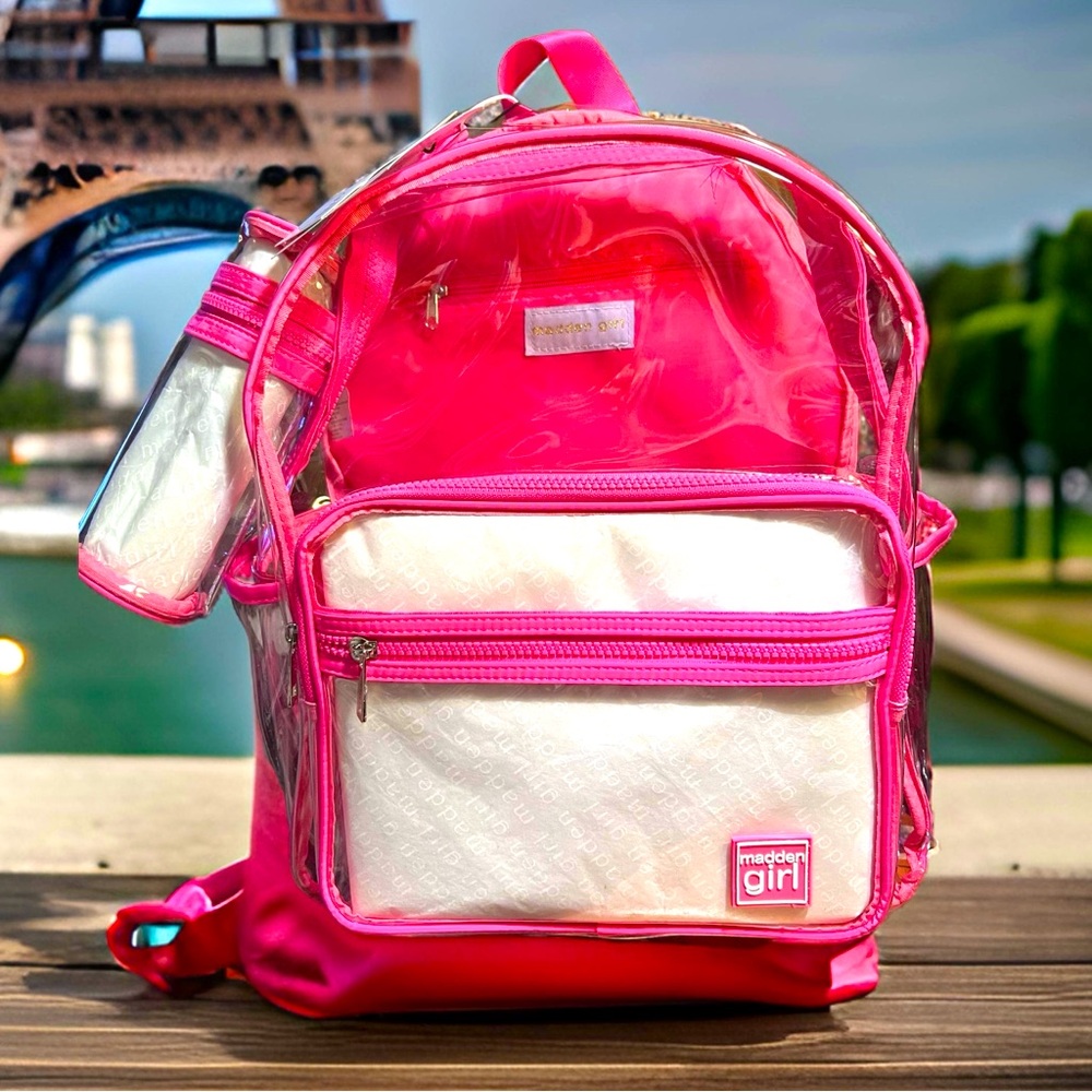 Madden Girl Clearance Price is Firm! NWT Pink Pencil Holder Pocketed Backpack